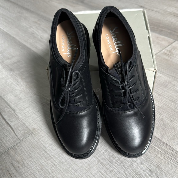 Shellys London Black Women's Loafers - Picture 7 of 8